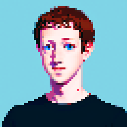 A ghost-like Mark Zuckerberg who can recognize anyone's face.