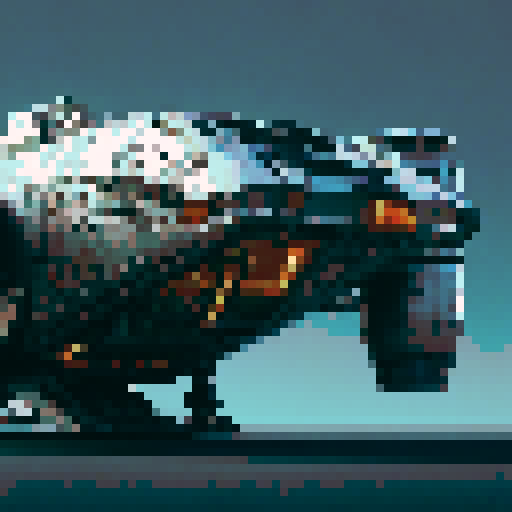 pixel art spaceship