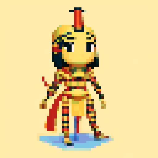 Ancient Egyptian mummy game character, wrapped in bandages