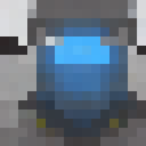 dark energy avatar, glowing eyes, pixel art, game icon, 16x16, close up, portrait