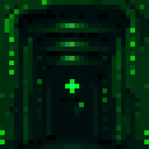 closeup of infinite doorways inside another doorway