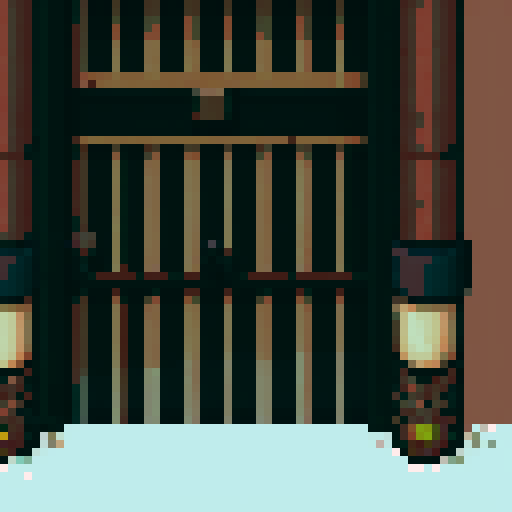 japanese door tile asset for roguelike rpg