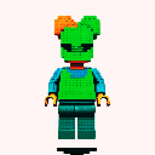 lego pixel, vibrant colors, blocky shapes, small plastic bricks, isometric perspective, retro video game, low resolution, 8-bit graphics, sharp edges, square grid, limited color palette, nostalgic feel, brick-built characters, iconic lego logo, digital recreation, detailed textures, crisp lines, simplified forms, nostalgic gaming vibes