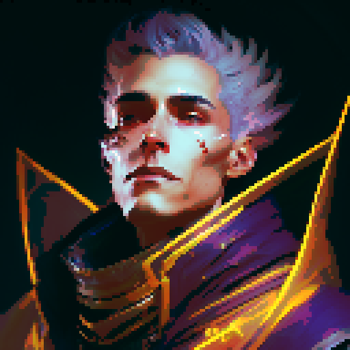 Dark Evil Male Wizard with black hair and bright eyes, wearing a red and black robe with golden-trimmed lining, conjuring a blazing fireball in a fantasy RPG style