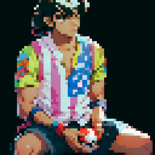 Male Hispanic Pokémon trainer holding poke ball. "Pokémon trainer sprite"