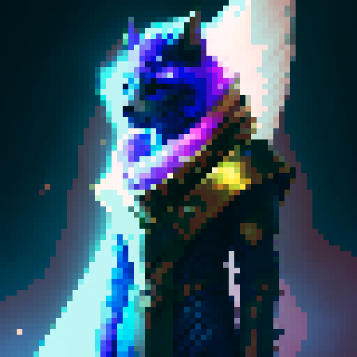 create a lightning element heavenly wizard with a sapphire inspired color palette casting a revival spell. use the colors blue, yellow, black, white and orange. No purple or pink. I need the wizard to look very intimidating.