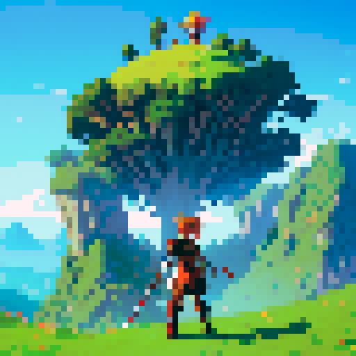 Anime warrior on an adventure