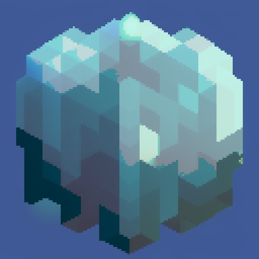 Create an item logo. The item is a save point. The main color is blue. Fantasy style.