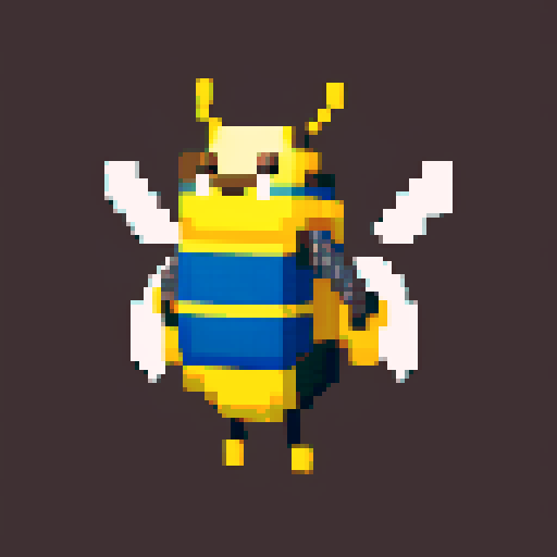antropomorphic bee character
