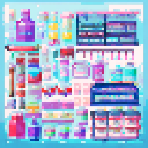 convenience store checkout counter, brightly colored candies, flickering fluorescent lights, rows of glossy magazines, colorful lottery tickets, stacks of soda cans, rows of cigarettes, a cash register, shopping baskets, landscapes and portrait paintings