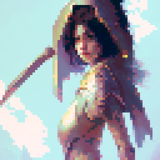 black-haired, 20-year-old warrior with a gleaming sword, clad in medieval armor, set in a fantasy RPG-style world