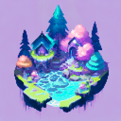 Mystic forest, vibrant purple palette, ethereal mist, towering trees, flowing waterfalls, hidden pathways, enchanting glow, surreal landscape, mesmerizing portrait