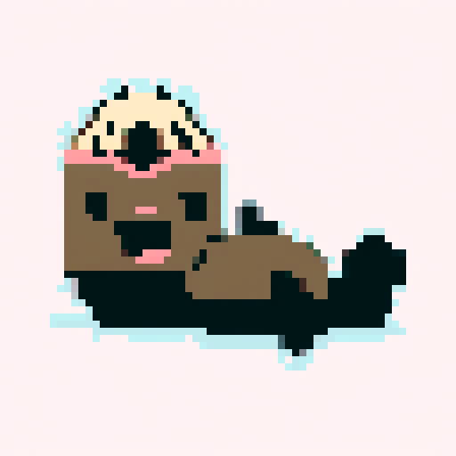 Pixel art with minimal color palette. up to 4 colors 