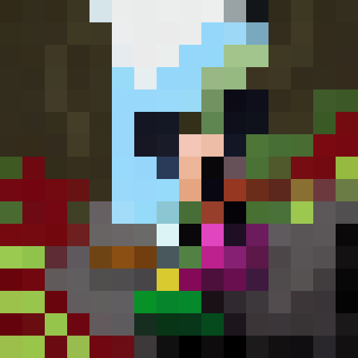 mickey mouse, purple shorts, green gloves, green beanie, smoking joint, game icon, 16x16, pixel art, close up, portrait