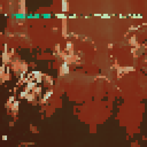 make all text in the source picture scrambled and illegible