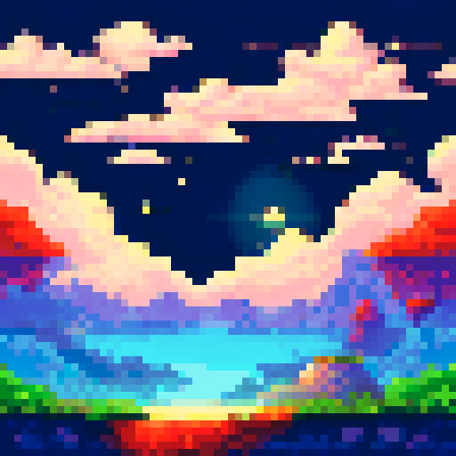 landscape night stars