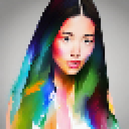 uneven colorful brush stroke shapes