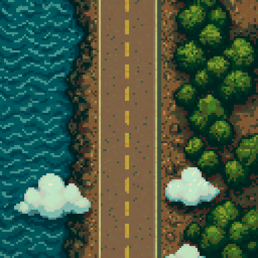 vertical shmup background, top down