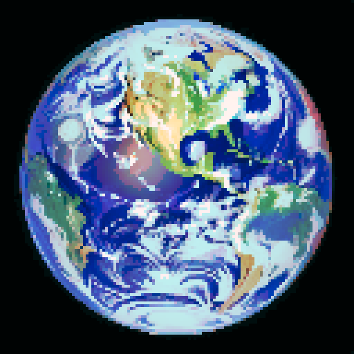 Bright, beautiful, vibrant earth