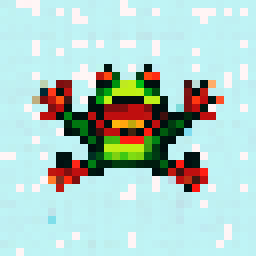 Frog Badge transparent background.