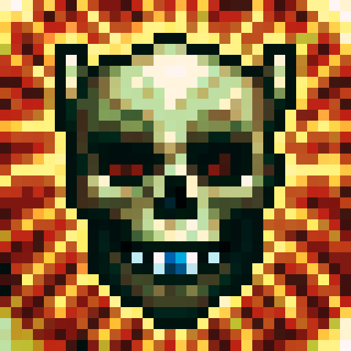 skull character sprite set, running animation, game icon, 32x32 pixel art, sRGB, skill art, close up, portrait