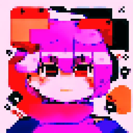 pink dress, tileset, game icon, 32x32 pixel art, sRGB, skill art, close up, portrait