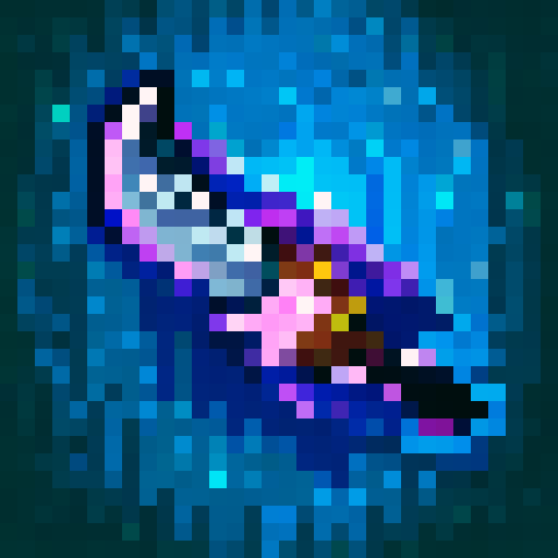 dagger with a purple poison dripping blade, game icon, 32x32 pixel art, sRGB, skill art, close up, portrait