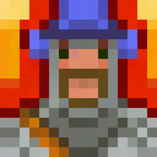 tall bearded man, big nose, wizard costume, frothy beer, game icon, 16x16, pixel art, portrait
