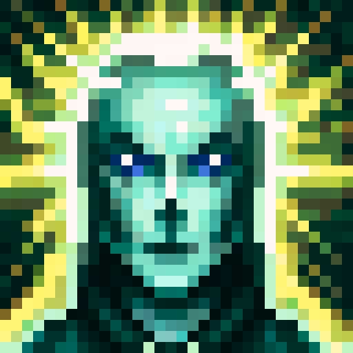 violent post-human AI robot misanthrope with blood on his face and weapons