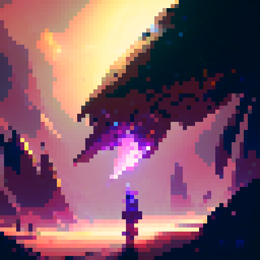 ashe from league of legends, nighttime, galaxy in the sky, neon colors