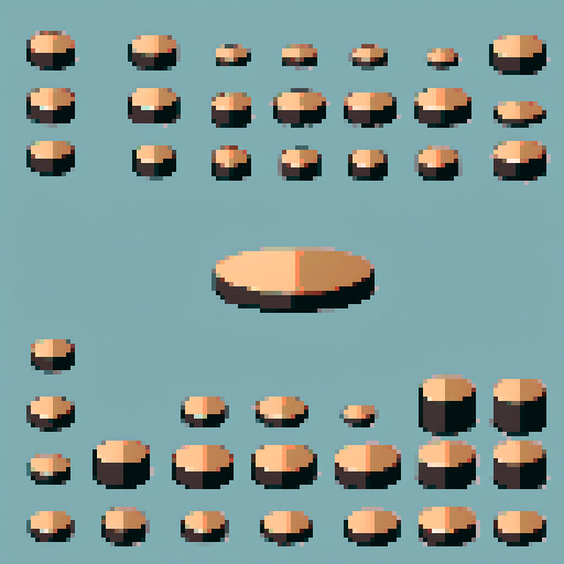 I want a horizontally wide circular copper platform. I want this object usable an asset in a videogame, meaning only one object per image, outlined with a strong black stroke, on a solid-color background. 