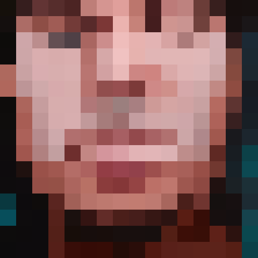 cool man, game icon, pixel art, close up, portrait, vibrant colors, expressive eyes, retro style, thick outline, detailed shading, dynamic pose