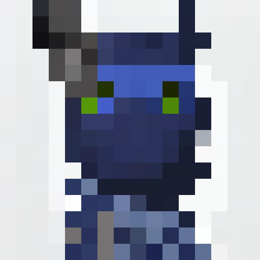 Pixelated close-up portrait of a menacing, fedora-wearing gangster with a golden tooth and a scar above his left eyebrow