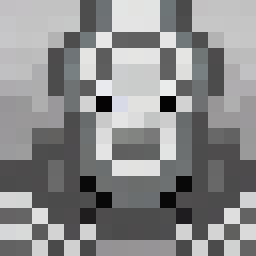 smiling face in black and white