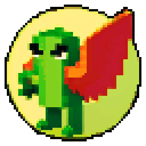 giant green monster with a mouth and wings, retro-style 16-bit
