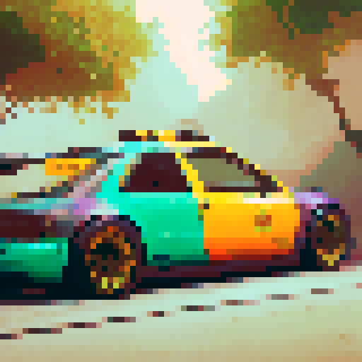 neon ride, bit image