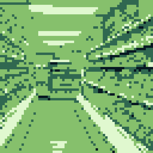1990s American Supermarket Interior, Game Boy Color-style detailed pixel art, background