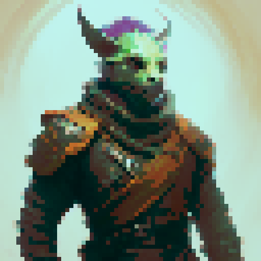 Viking without a weapon in a full viking armor