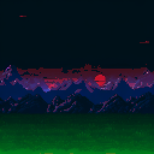 Add more redish and hellish clouds with blood on the trees and mountains