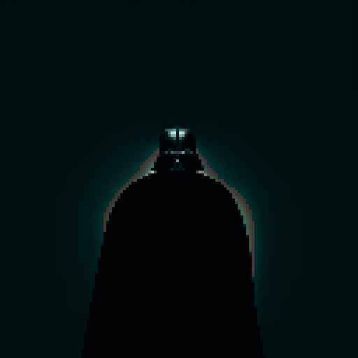 dark, obscure, deformed Darth Vader, Death Star, detailed lighting, cinematic, 4k/8k, pixel art