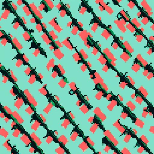 barrel of rifles. on a solid color background so I can easily remove the background