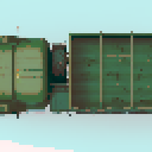 army tank, camouflage pattern, muddy terrain, destroyed buildings, smoke rising, bullet tracers, explosions, soldiers running, barbed wire, sandbags, helmets, uniforms, pixelated explosions