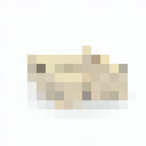 3D small stack of loose tattered papers, varying shades of brown, pixel art, game icon, close up, portrait