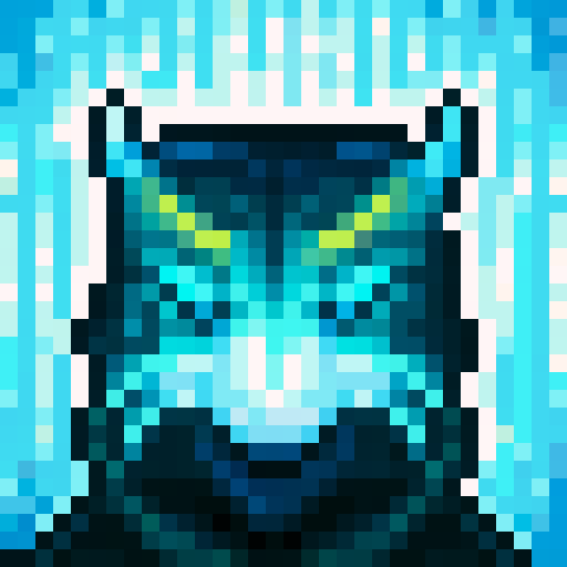 wolf avatar, portrait, glowing eyes
