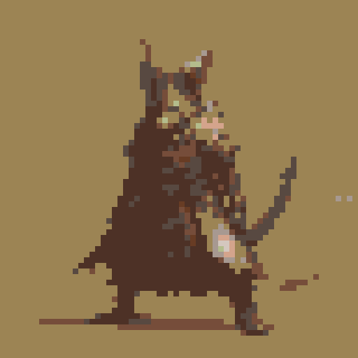 small fantasy icon of ratman swordsman
