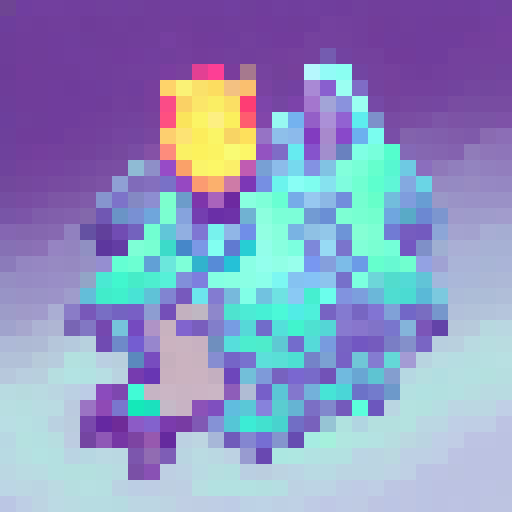 Neon-dragon-riding 80s teen, adorned in a patch-covered leather jacket, brandishing a glowing sword, ventures through a pixelated portal in a fantasy RPG landscape portrait.