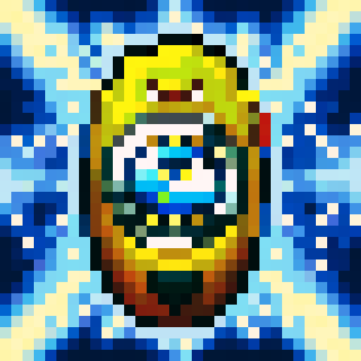 A clock with pebbles and Pikachu around it.