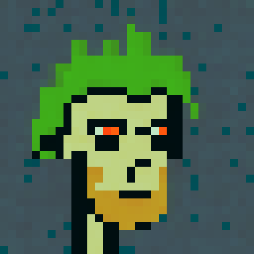 Cryptopunk with horns