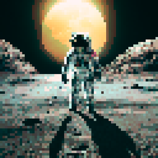 an astronaut ((fully detailed and realistic no deformations )) lost on the moon, in the realistic sci-fi and cinematic Photographic style, extremely detailed in 4k/8k with cinematic lighting with a feeling of despair and suffocation No face showing, just the reflection of the helmet 