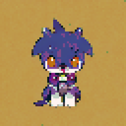 Funny dog, anime style 